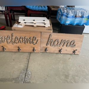 Coat racks and picture fame